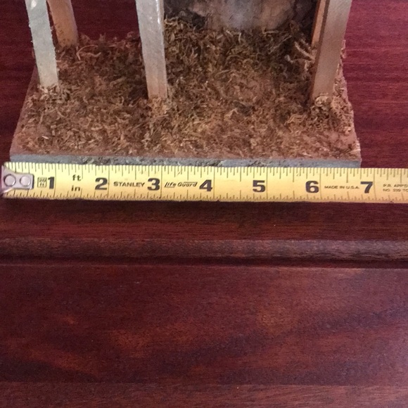 Giftco Vintage Christmas Nativity Scene Wood Manger Mary Joseph Jesus Kings Lamb - Picture 13 of 14